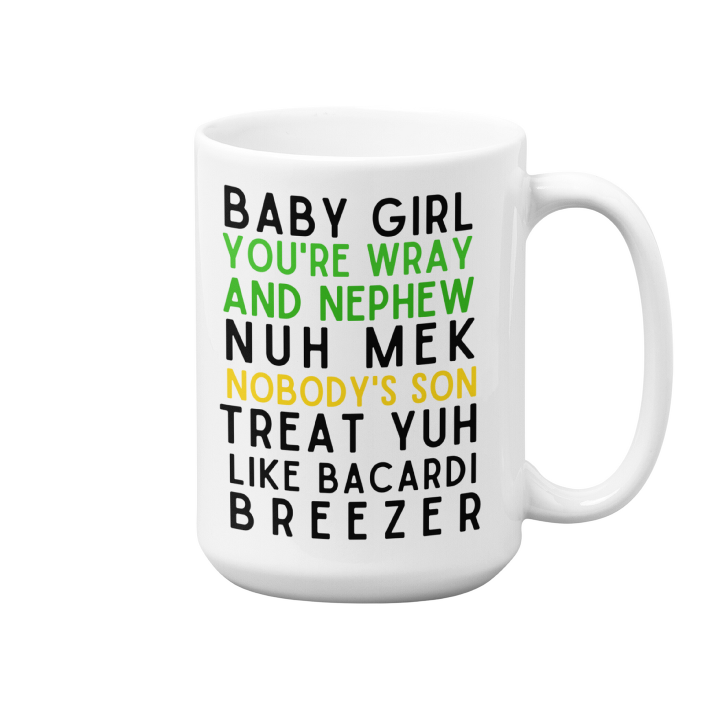 Jamaican Mug | 15oz High-Quality Ceramic | Wray & Nephew