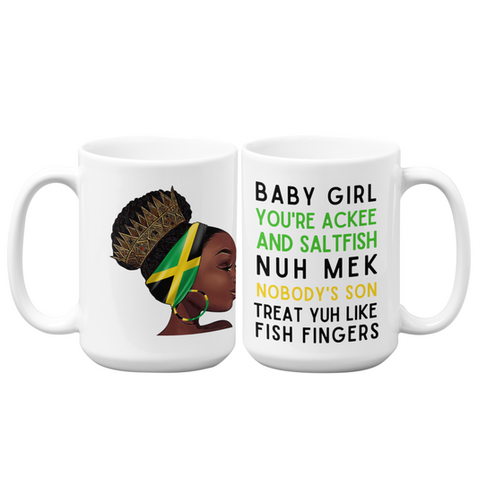 Jamaican Mug | 15oz High-Quality Ceramic | Ackee &  Saltfish